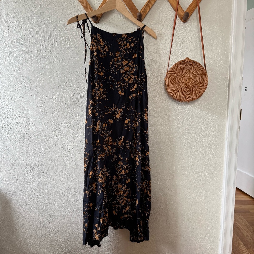 Black and Brown Floral Dress